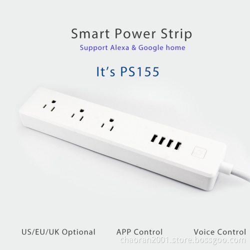 US Outlet Socket Surge Protector Wifi Smart Power Strip With Usb PortsTUYA